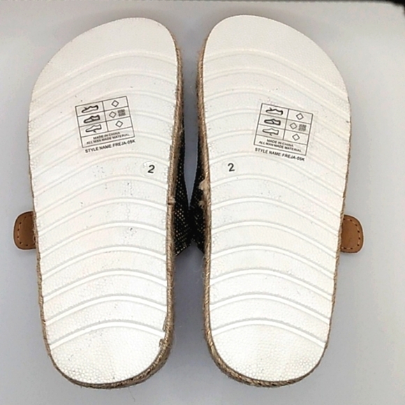 ADRIENNE VITTADINI GIRL FREJA LEOPARD GOLD RHINESTONE MULES SIZE 2 NWT - Picture 6 of 7